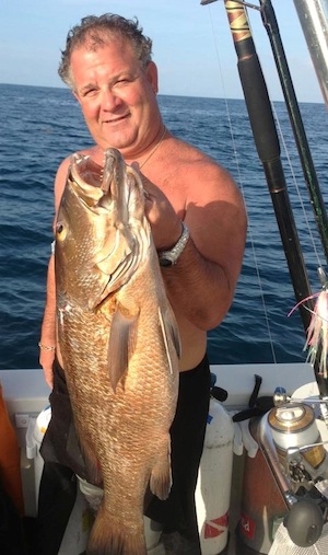 Happy, happy, happy with a cubera snapper today.